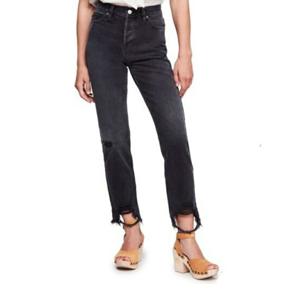 Free People Denim - NWT Free People Chewed Up Straight Leg Jeans